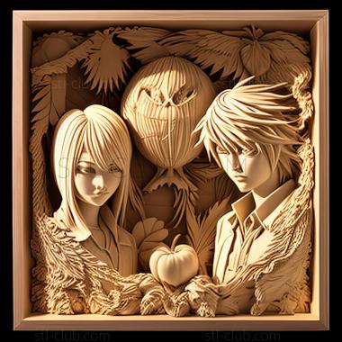 3D model Death Note Tsugumi Ohba Takeshi Obata (STL)